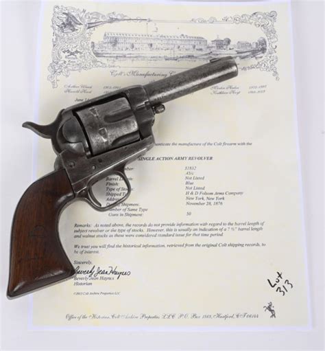 Sold Price Western Altered Colt Saa Revolver 1876 June 5 0122 10