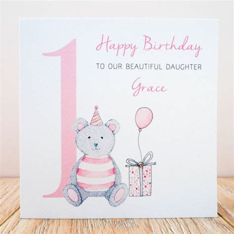 They came with perfect envelopes. 1st Birthday Cards for Granddaughter Handmade Personalised ...