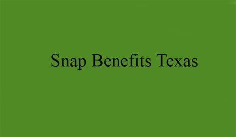 Information on snap food benefits administered through texas hhs commission can be accessed at this link. Snap Benefits Texas - Snap Texas | Apply Snap Benefits ...