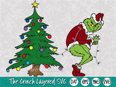 Grinch Outline Grinch Stealing Lights Grinch Christmas Party Images And Photos Finder