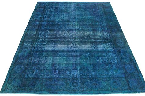 Blaue teppiche in unterschiedlichen farbnuancen, stilen und mustern. Vintage Teppich Blau in 400x300cm (1001-3322) - carpetido.de