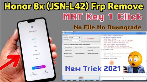 Honor X JSN L Frp Remove By Mrt Key How To Unlock Frp Honor X By Mrt Without Error