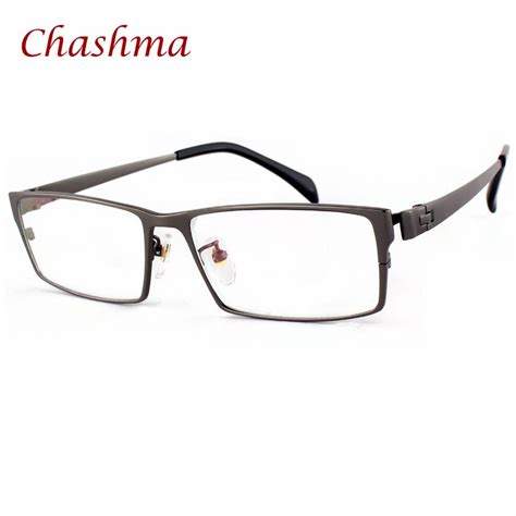chashma brand gentlemen pure titanium eyeglasses lentes opticos gafas plus size wide face men