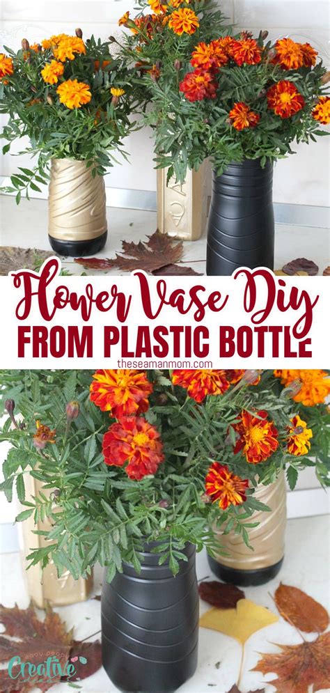 Simple And Easy Plastic Flower Vase Diy Easy Peasy Creative Ideas