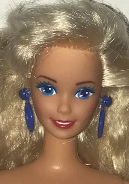 Nude Barbie United Colors Of Benetton Superstar Crimped Hair Doll For Ooak Picclick