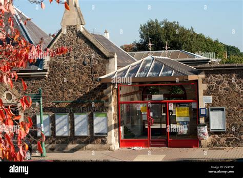 Entrance To Great Malvern Railway Station In Worcestershire England