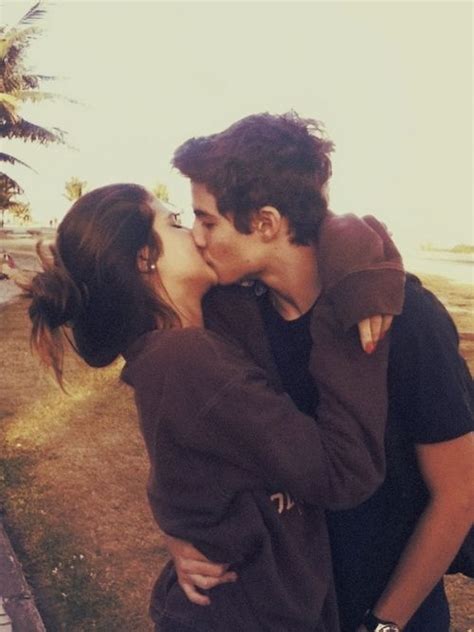 Couple Cute Goal Kiss Love Teen Tumblr Wallpaper Relationship