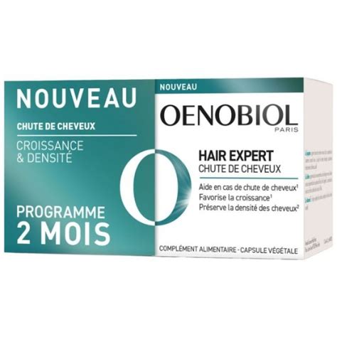 Chute De Cheveux Hair Expert Oenobiol 2 X 60 Capsules