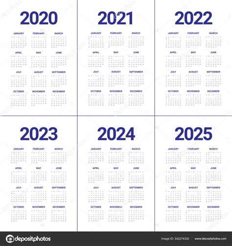 Vetores De Calendário 2021 2022 2023 Ilustração De Layout Symple A Vrogue