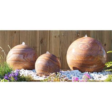 Eastern Stone Large Drilled Sphere Natural Water Feature