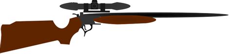Hunting Rifle With Scope Clipart Free Download Transparent Png
