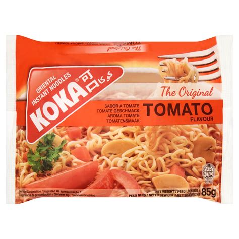 Cup instant noodles have a wax lining which prevents the soup from seeping through: Koka Oriental Instant Noodles The Original Tomato Flavour ...