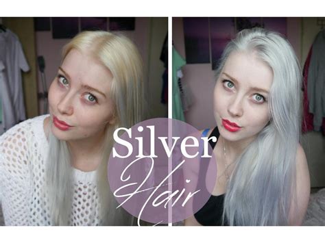 Then, you can add what's. Silver/ White Blonde Hair Tutorial! - YouTube
