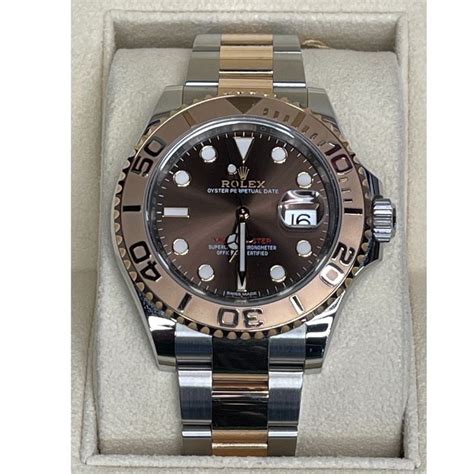 Mint Rolex Yacht Master 116621 Two Tone Rose Gold And Steel Oyster
