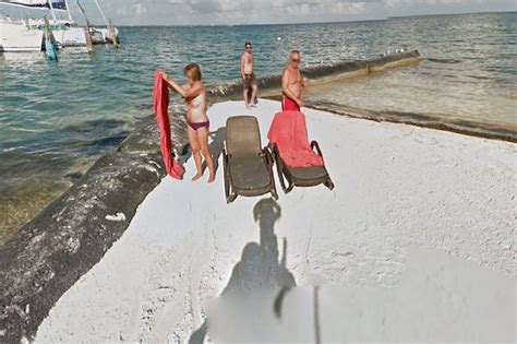 Sunbathing Woman Caught Topless By Google Street View Cameras Mirror