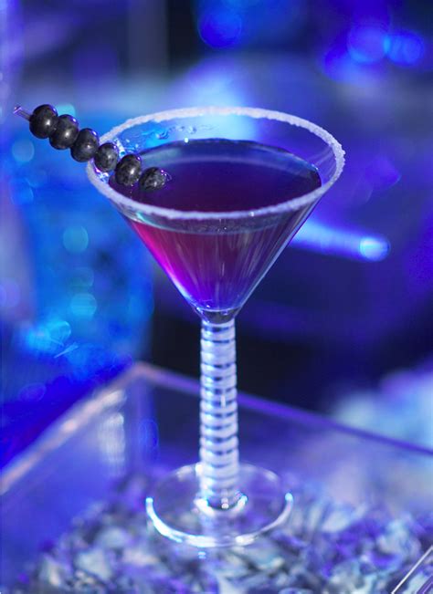 Sweet Blueberry Lavender Martini Mixed By Paradise Bar David Tutera