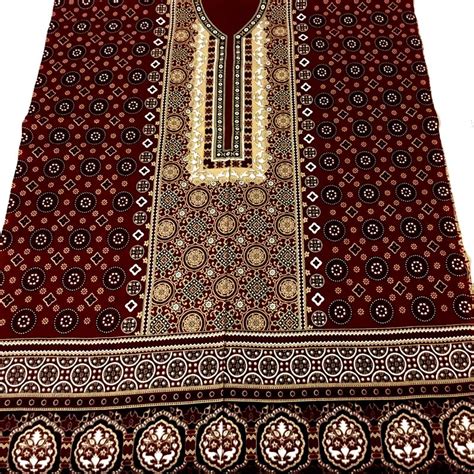 Sindhi Ajrak Design Ladies Cotton Shirt Buy Online