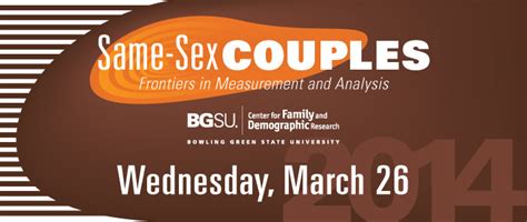 Same Sex Couples Frontiers In Measurement And Analysis