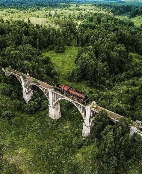 This Abandoned Railroad Track With Train Still On It R