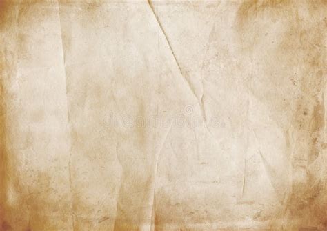 Old Brown Crumpled Paper Texture Background Stock Image Image Of