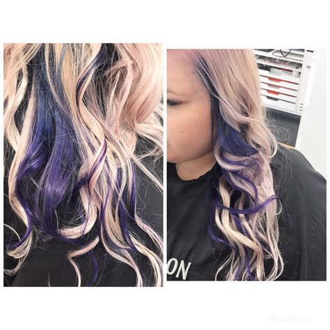 Blue To Purple Underneath Color Melt With A Violet
