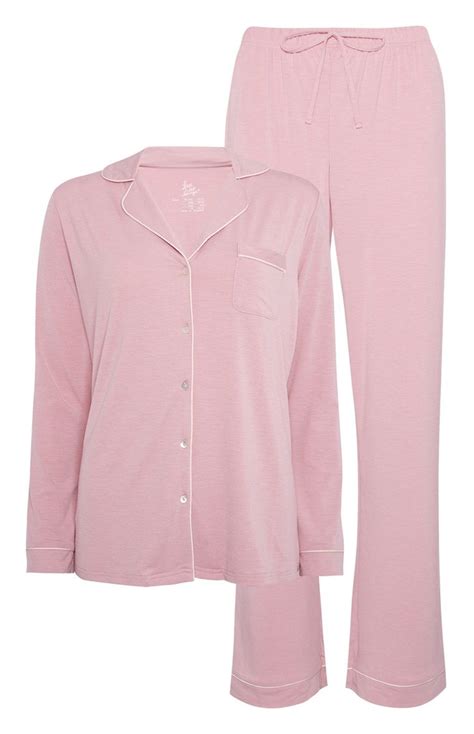 Primark Favourites Floral Pajama Set Satin Pyjama Set Pink Pajamas