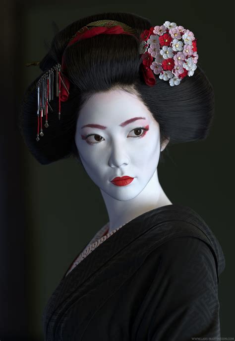 Geisha Lars Martinsson In Geisha Japanse Geisha