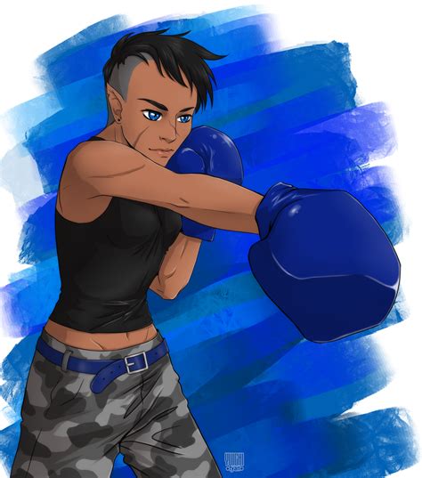 Finished Ych Boxing Girl By Yuichi Tyan On Deviantart