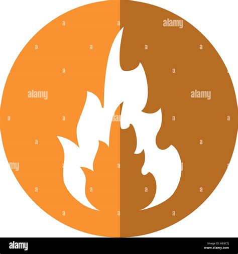 Hot Flame Spurts Fire Design Yellow Circle Stock Vector Image And Art Alamy