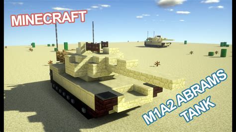 Minecraft M1a2 Abrams Tank Tutorial Youtube