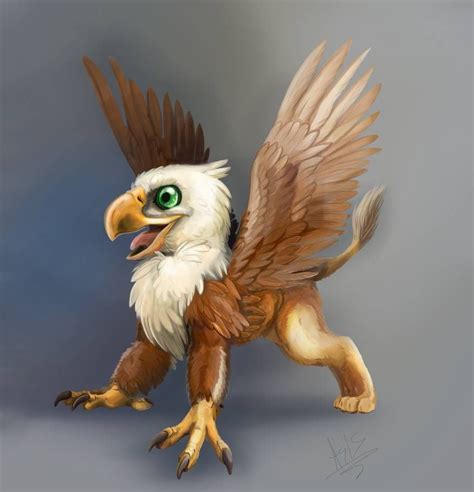 Baby Griffin By Dragonasis On Deviantart Mythical Creatures Art