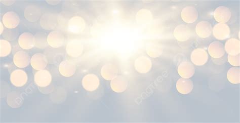 Glowing White Bokeh Light Effect Background Design Wallpaper Abstract