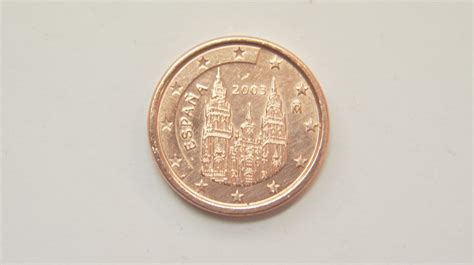 2003 Spanish 1 Cent Euro Coin Keepsake Luckypiece T Etsy Uk