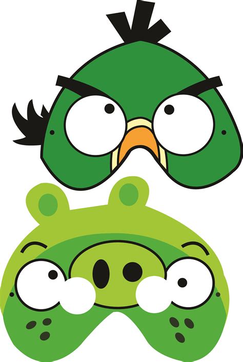 Free Angry Birds Printable Masks Festa Angry Birds Angry Birds Party Bird Party Bird Birthday