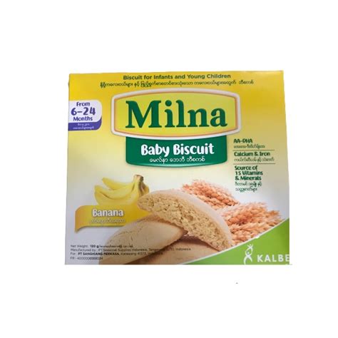 Milna Baby Biscuit Banana 130g Shopee Philippines