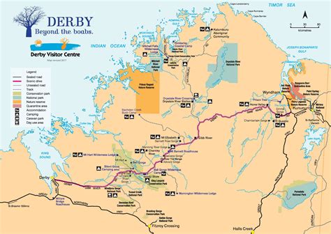 Broome And The Kimberley Maps Including The Gibb River Road Free