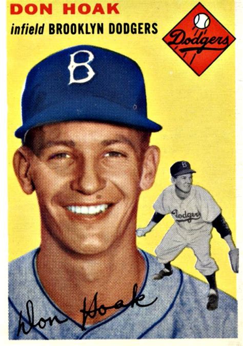 211 Don Hoak Brooklyn Dodgers Baseball Cards Dodgers Baseball