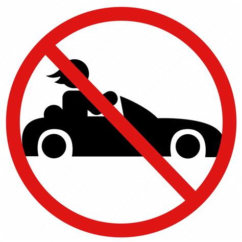 Ban No No Cars No Racing Prohibit Speeding Icon Download On