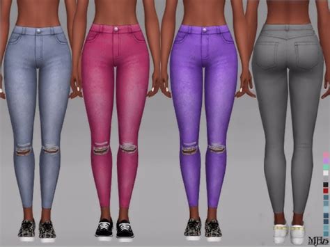 The Sims Resource New Look Hallie Skinny Jeans By Margeh 75 Sims 4