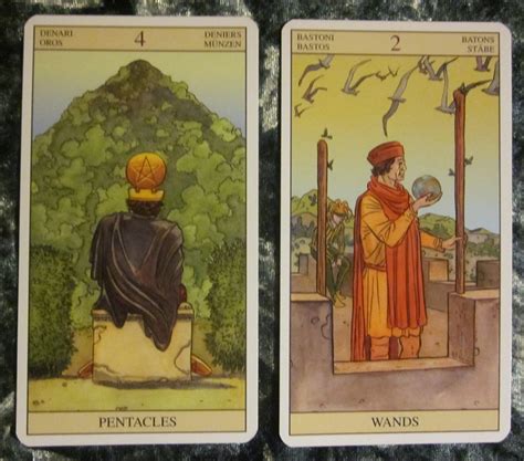 There will be challenges in your future, but your fate is largely in your. 10/24/11: Holding Your Own | 4 of Pentacles, 2 of Wands ⋆ ...