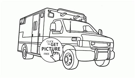 Ambulance coloring page johnsimpkins com. Rescue Vehicle coloring page for kids, transportation ...