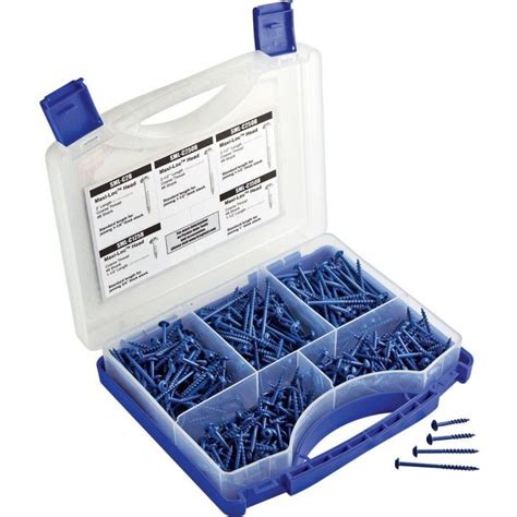 Kreg® Blue Kote™ Pocket Hole Screw Kit Item 42833 3999 Each In