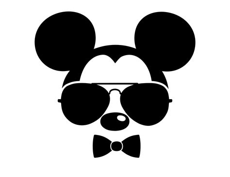 Mickey Mouse Sunglasses Svg Mickey Svg Disney Svg Disney Etsy