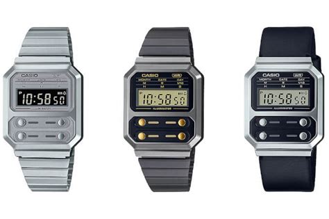 Casio Adds Three Colors And A Leather Band To The Retro A100 G