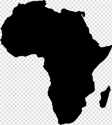 Map Of Africa Clipart Black And White Best Map Collection