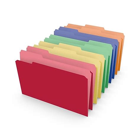 Staples Heavyweight Colored File Folders 3 Tab Legal 50box At Staples