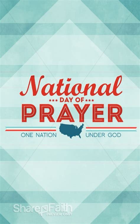 National Day Of Prayer Church Bulletin Sermon Bulletin Covers