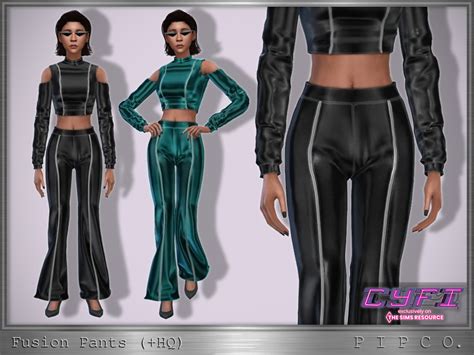 The Sims Resource Cyfi Fusion Pants Sims 4 Clothing Sims 4 Clothes