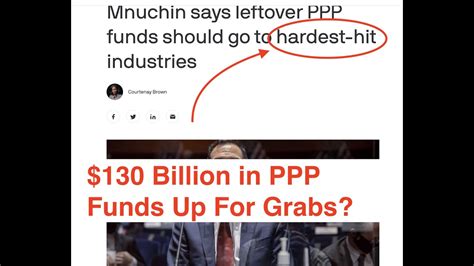 130 Billion In Ppp Funds May Be Reallocated To Hardest Hit Businesses