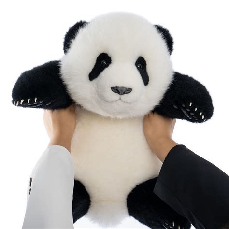Menglan Panda Plush 5 Months 100 Handmade Realistic Panda Plush
